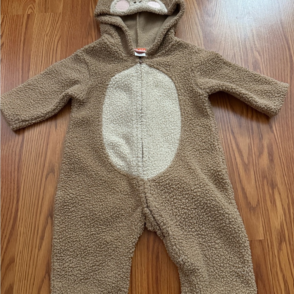 Adorable Monkey Fleece Kids Halloween Costume